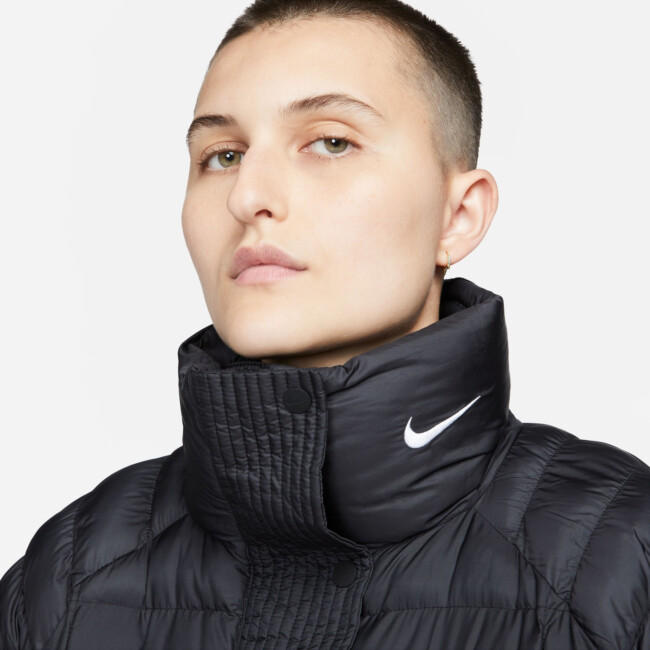 nike womens parka black