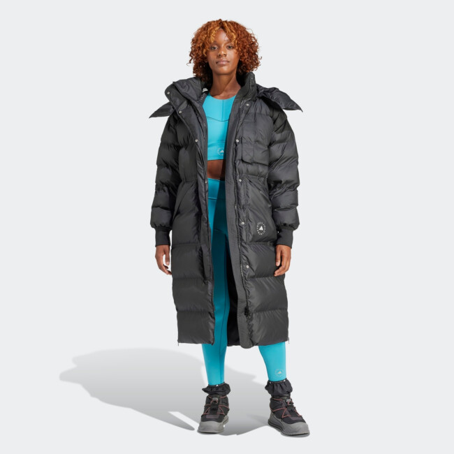adidas by stella mccartney long padded jacket