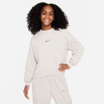 nike women's dance fleece crew