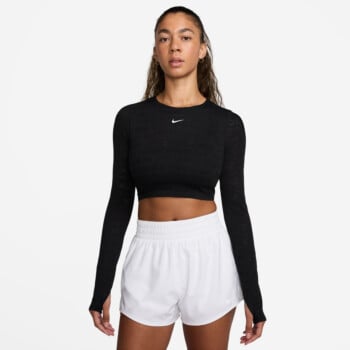 cropped nike long sleeve top