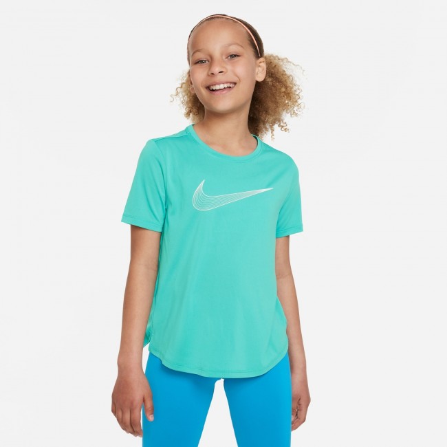 Nike one big kids' (girls') dri-fit short-sleeve training top, Topi un  krekli