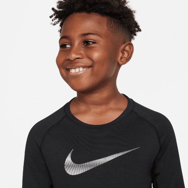 Nike pro warm boys long sleeve top Sporta apak ve a P rc tie saist Sportland